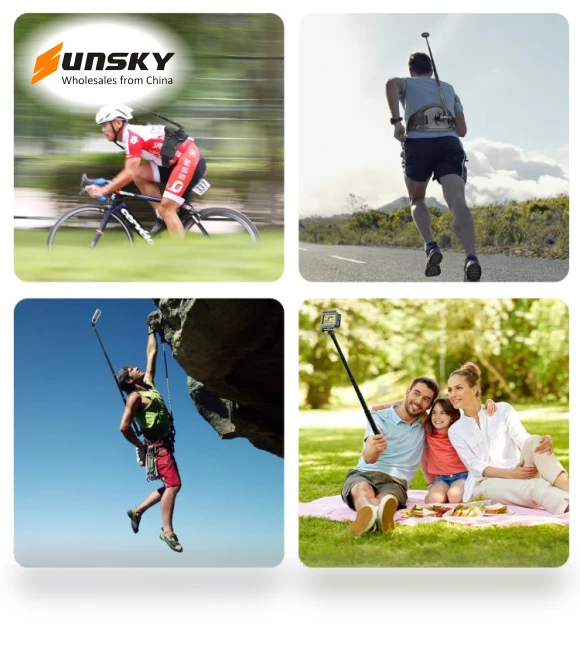 Waist Belt Mount Strap with Selfie Stick Monopod — Selfie Sticks, PULUZ