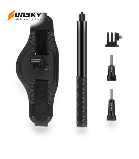 Waist Belt Mount Strap with Selfie Stick Monopod — Selfie Sticks, PULUZ