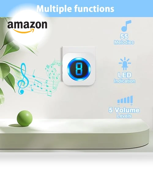 Waterproof Wireless Doorbell with Long Range — Kits, SURFOU