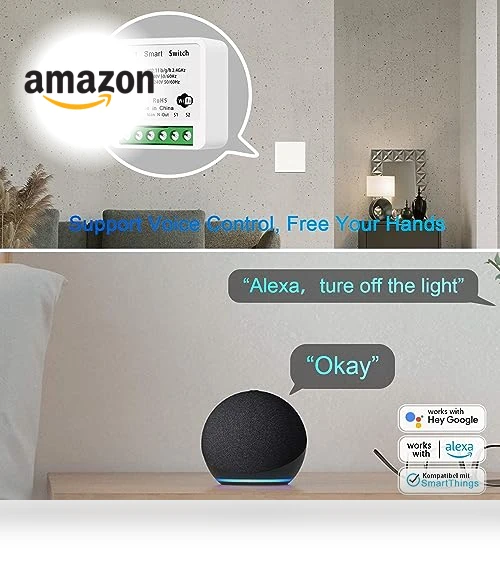 WiFi Smart Switch Light Switch — Smart Home Hubs & Controllers, Bkiyougo