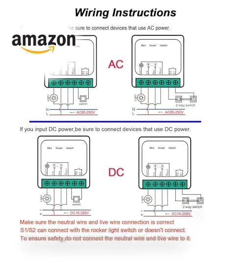 WiFi Smart Switch Light Switch — Smart Home Hubs & Controllers, Bkiyougo