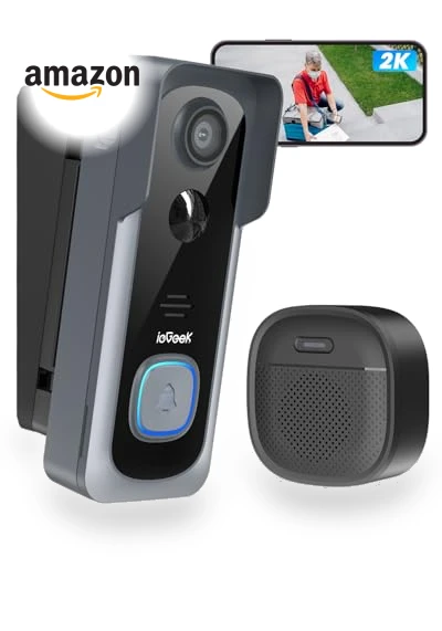 Wireless Doorbell Camera — Outdoor Security Cameras, iegeek