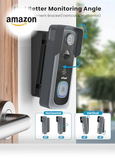 Wireless Doorbell Camera — Outdoor Security Cameras, iegeek