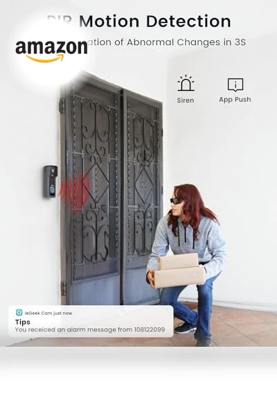 Wireless Doorbell Camera — Outdoor Security Cameras, iegeek