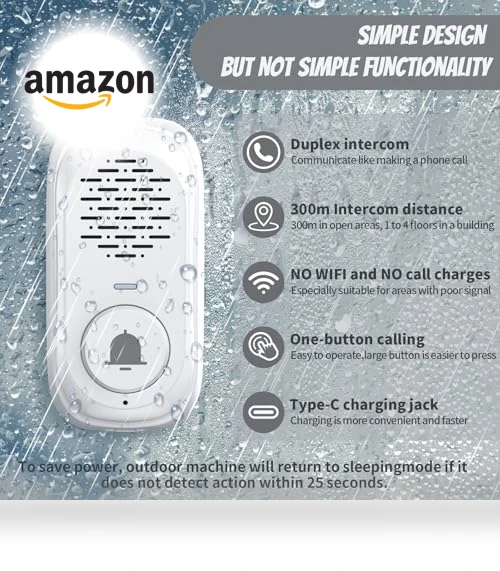 Wireless Doorbell with Intercom — Intercoms, PANDAAR