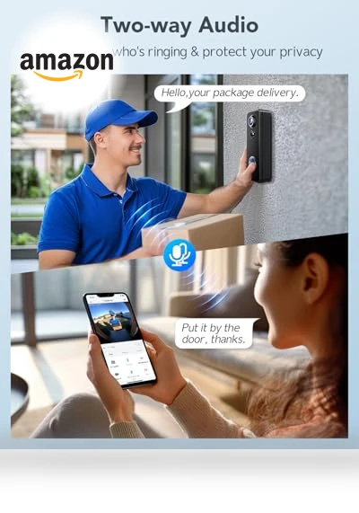 Wireless Video Doorbell Camera — Security Cameras, XTU
