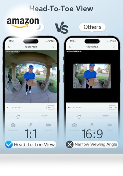 Wireless Video Doorbell Camera — Security Cameras, XTU