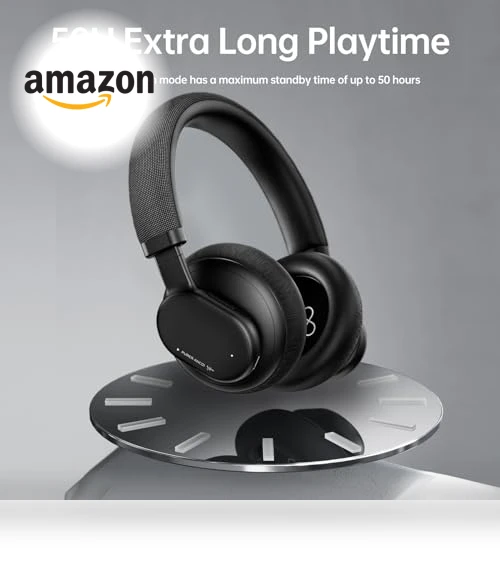Active Noise Cancelling Headphones — Over-Ear Headphones, FINGERTIME