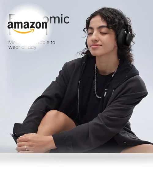 Active Noise Cancelling Headphones — Over-Ear Headphones, FINGERTIME