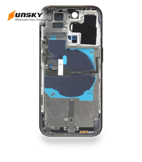 Battery Back Cover with Power + Volume Flex Cable + Wireless Charging Module — Back Covers