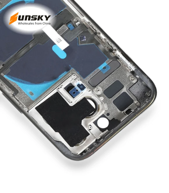 Battery Back Cover with Power + Volume Flex Cable + Wireless Charging Module — Back Covers