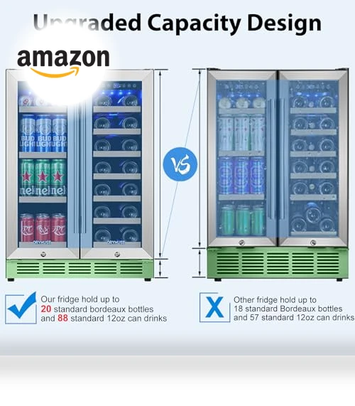 Dual Zone Wine and Beverage Refrigerator — Drink Coolers, ORYMUSE