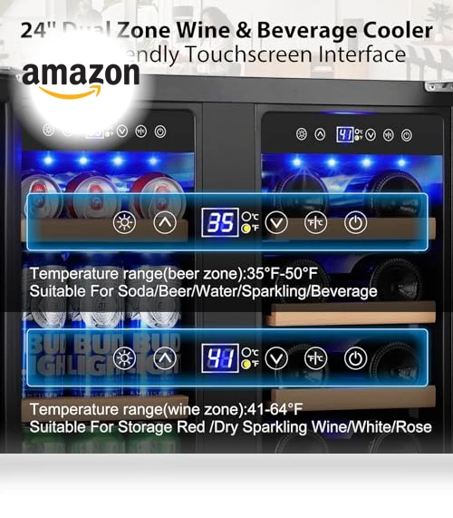 Dual Zone Wine and Beverage Refrigerator — Drink Coolers, ORYMUSE