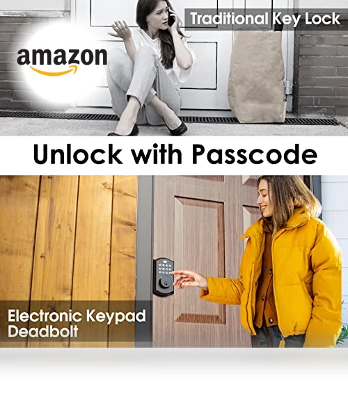 Electronic Deadbolt Lock with Keypads — Locks, ELAMOR