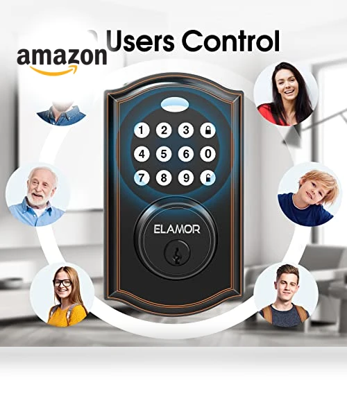 Electronic Deadbolt Lock with Keypads — Locks, ELAMOR
