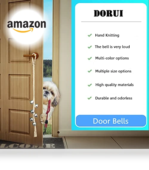 Extra Loud Dog Potty Training Bells — Doorbells, DORUI