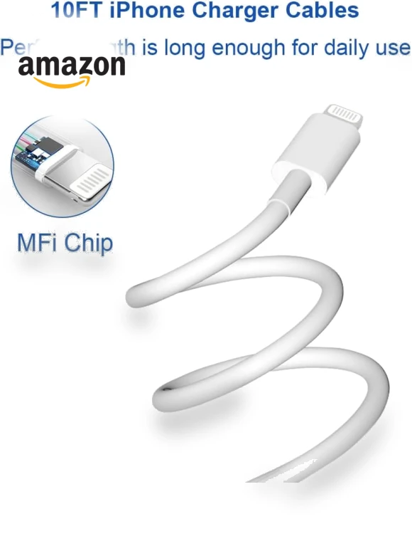 Fast Charger with Long Cable — Lightning, Coreykin