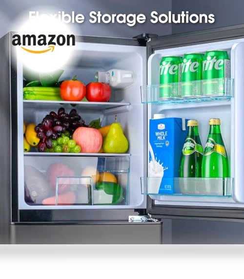 Fridge with Bottom Freezer and Drawer — Mini Fridges, Anypro