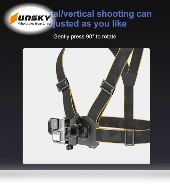 Magnetic Quick-release Chest Strap Harness Belt — Chest Camera Mounts, PULUZ