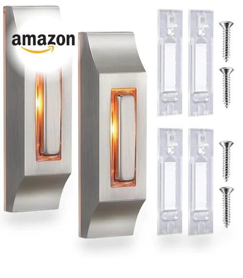 Metal Doorbell Push Button with Warm LED Light — Push Buttons, Enhon