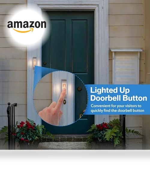 Metal Doorbell Push Button with Warm LED Light — Push Buttons, Enhon