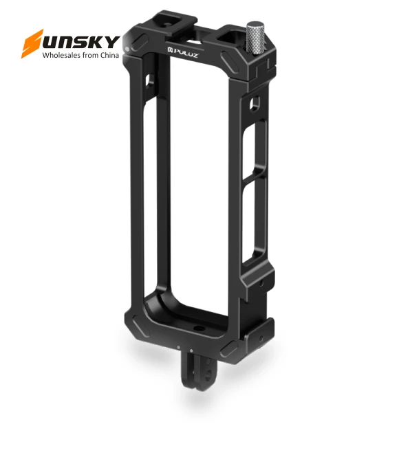 Metal Protective Cage Rig Housing Frame with Expand Cold Shoe Base & Tripod Adapter — Camera Brackets, PULUZ