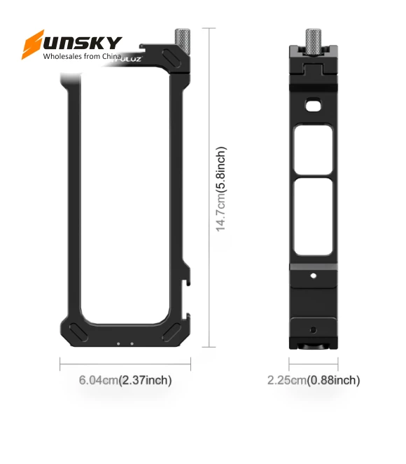 Metal Protective Cage Rig Housing Frame with Expand Cold Shoe Base & Tripod Adapter — Camera Brackets, PULUZ