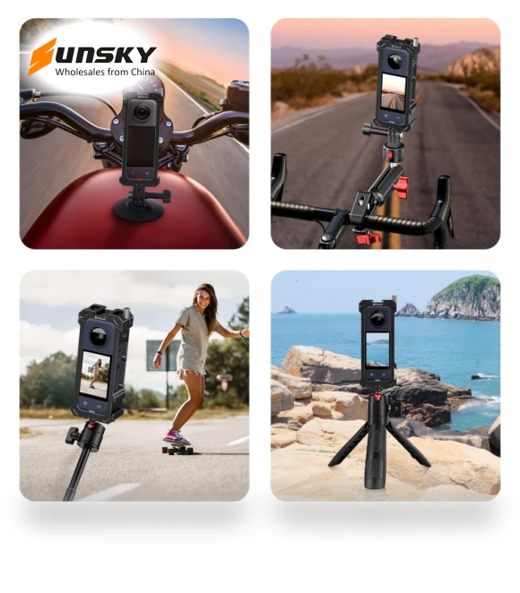 Metal Protective Cage Rig Housing Frame with Expand Cold Shoe Base & Tripod Adapter — Camera Brackets, PULUZ