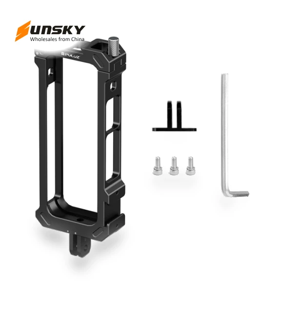 Metal Protective Cage Rig Housing Frame with Expand Cold Shoe Base & Tripod Adapter — Camera Brackets, PULUZ