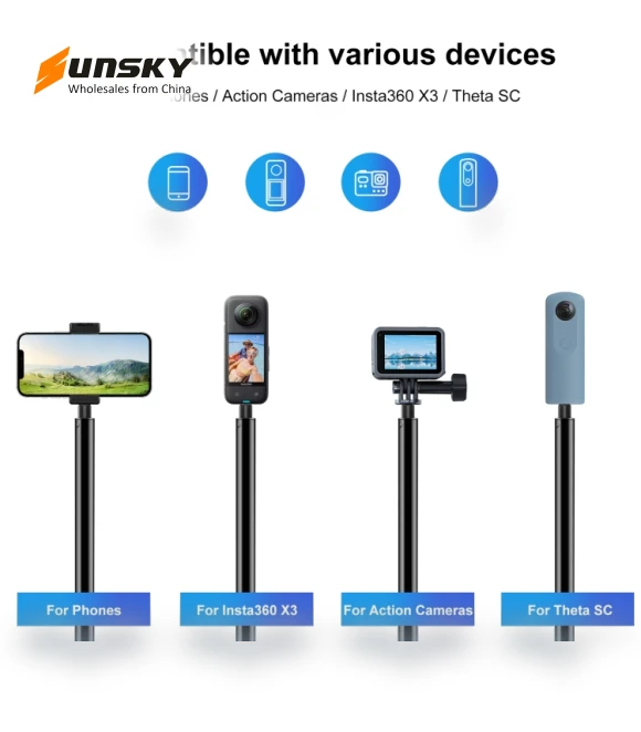 Metal Selfie Stick Monopod — Selfie Sticks, PULUZ