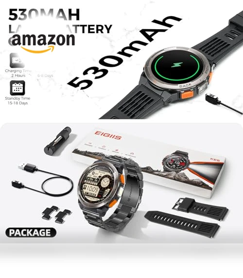 Military Smart Watch with Flashlight — Smartwatches, EIGIIS