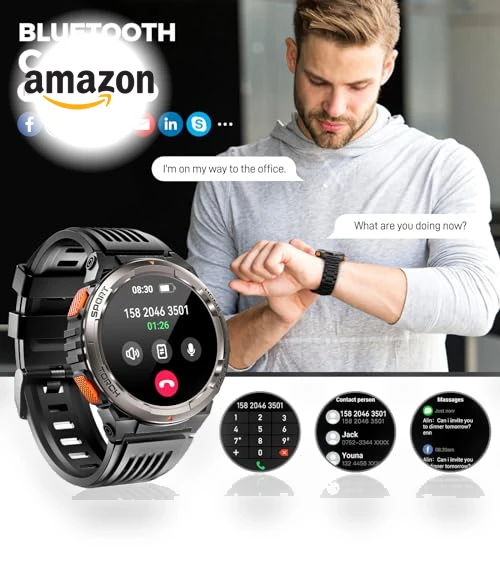 Military Smart Watch with Flashlight — Smartwatches, EIGIIS