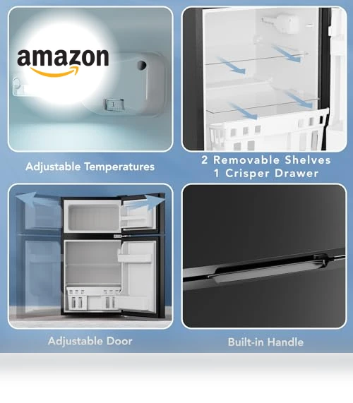 Mini Fridge with Freezer — Mini Fridges