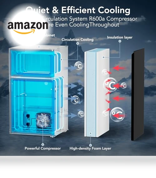 Mini Fridge with Freezer — Mini Fridges