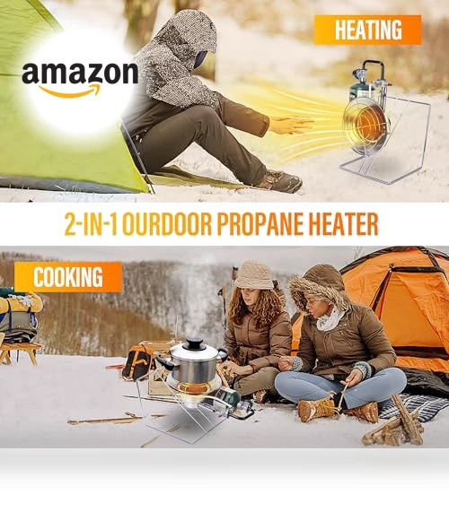 Multi-Use Portable Propane Heater/Cooker — Patio Heaters, Hotdevil
