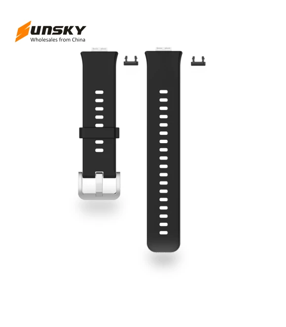 Silicone Watch Band with Stainless Steel Buckle — Bands, Huawei