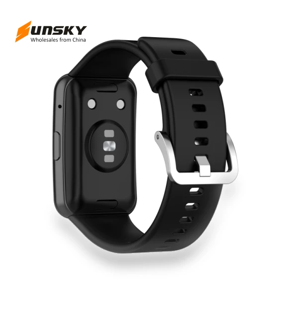 Silicone Watch Band with Stainless Steel Buckle — Bands, Huawei