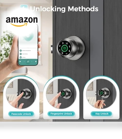 Smart Door Knob Lock — Electromagnetic Security Locks, HEI LIANG