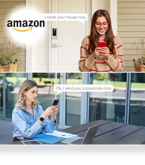 Smart Fingerprint Door Lock with Handle Set — Keyless Entry, BEBASIA