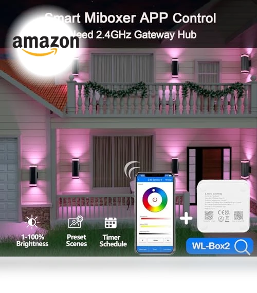 Smart Up and Down Lights Outdoor 2 Pack — Garden Illumination, wowlite