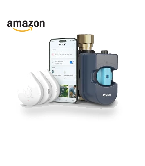 Smart Water Shutoff with Detectors — Water Leak Detection Systems, Moen