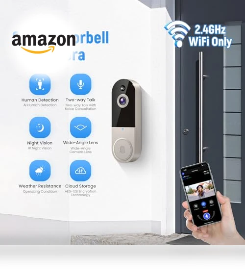 Smart Wireless Video Doorbell Camera with Chime — Smart Home Security, Shenzhen Puge Electronics Co., Ltd.