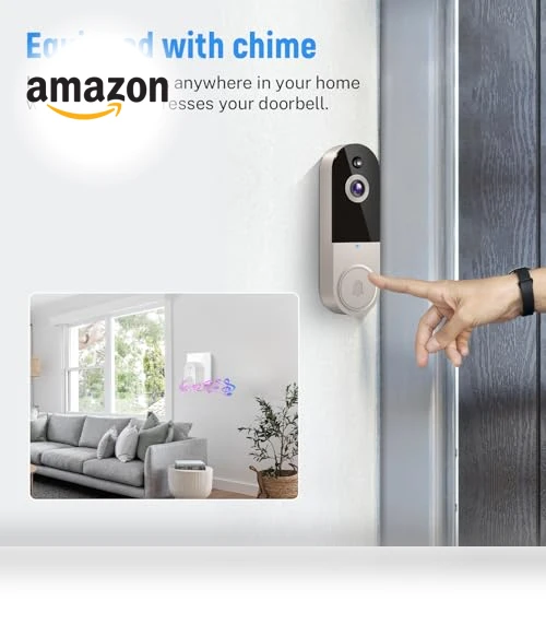 Smart Wireless Video Doorbell Camera with Chime — Smart Home Security, Shenzhen Puge Electronics Co., Ltd.