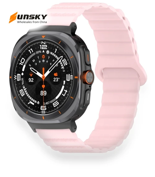 Spot Pattern Two Color Magnetic Silicone Watch Band — Watch Accessories, Samsung