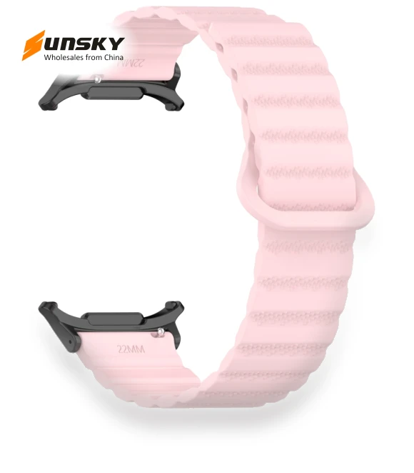 Spot Pattern Two Color Magnetic Silicone Watch Band — Watch Accessories, Samsung