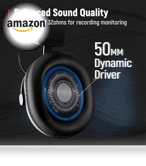 Studio Monitor Headphones for Recording — Earphones, FIFINE