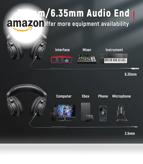 Studio Monitor Headphones for Recording — Earphones, FIFINE