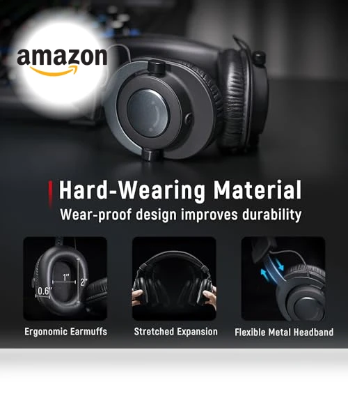 Studio Monitor Headphones for Recording — Earphones, FIFINE