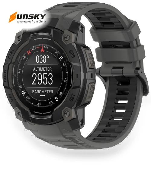 Two Color Sports Silicone Watch Band — Watch Straps & Bands, Garmin