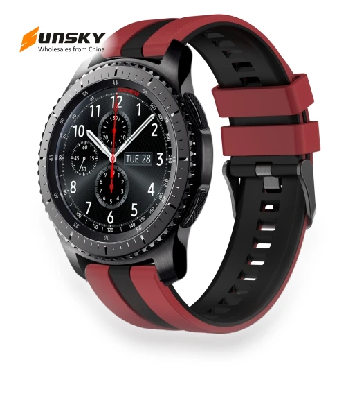 Two Color Sports Silicone Watch Band — Girls' Watch Straps, Samsung